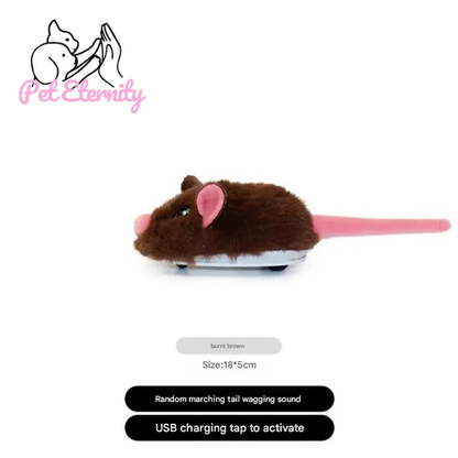 Smart Automatic Cat Toy -  Moving & Tail Shaking Mouse Toy for Pets