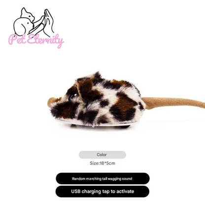 Smart Automatic Cat Toy -  Moving & Tail Shaking Mouse Toy for Pets