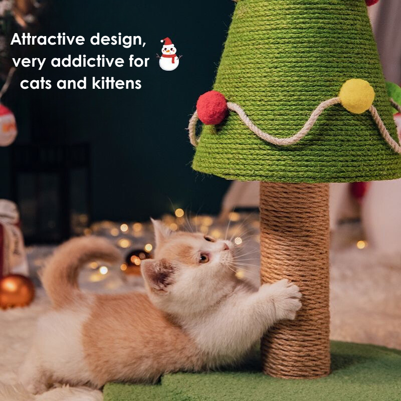 Christmas Tree Scratching Cat Toy