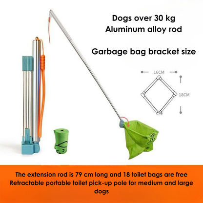 Dog hands free poo picker