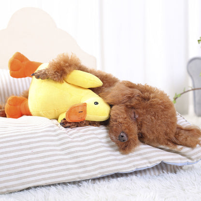 Yellow duck toy for dogs