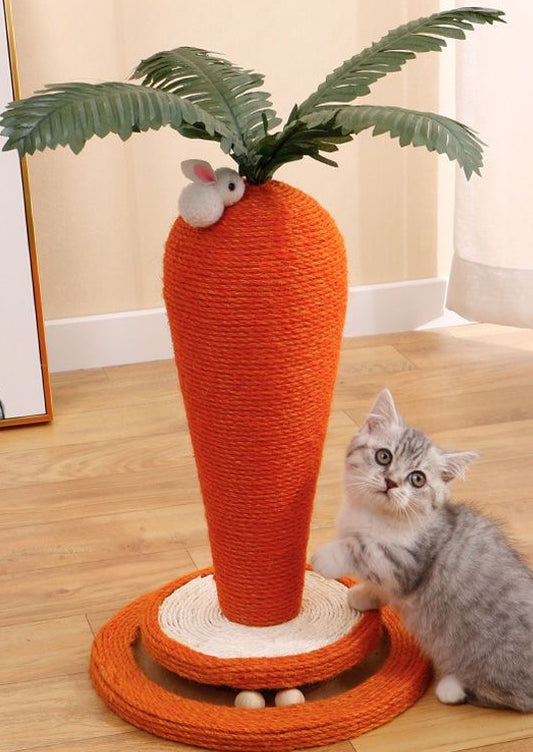 Carrot w/ mouse  2 in 1 Scratching and Ball Cat Toy