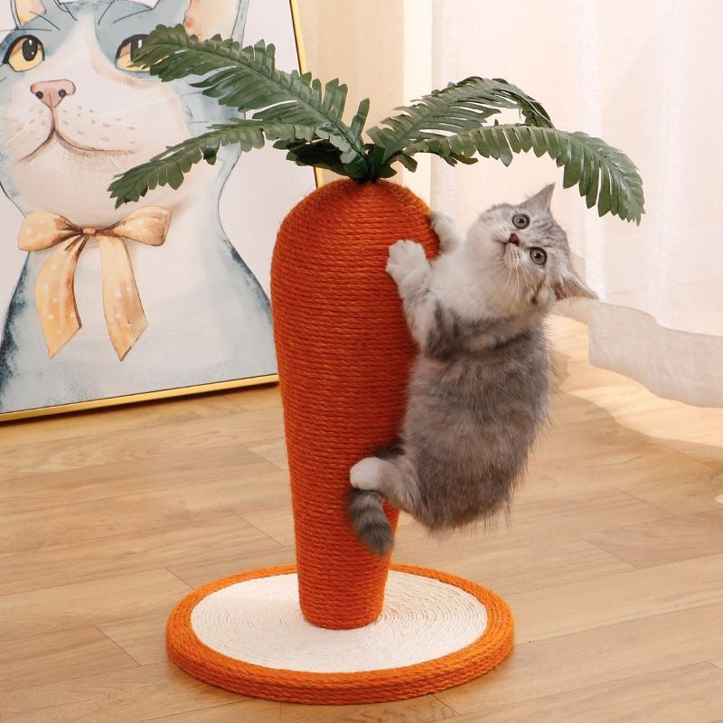 Carrot w/ mouse  2 in 1 Scratching and Ball Cat Toy