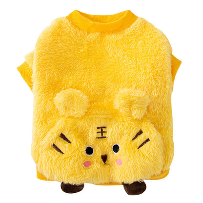 Dog jumper, with yellow mouse design