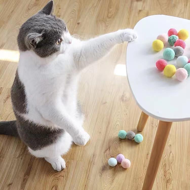 Cat Plush balls and Toy gun