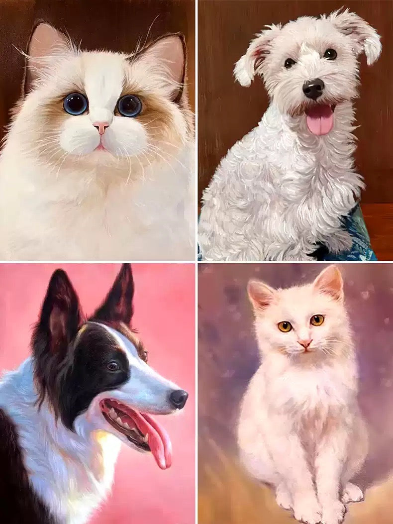 Custom Painting for your Pet - We will paint your Pet's pictures for you