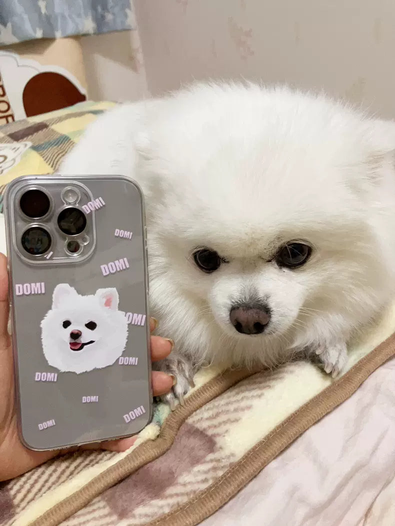 Customised Pet phone grip - use your favourite image of your pet to grip your phone. Pooji