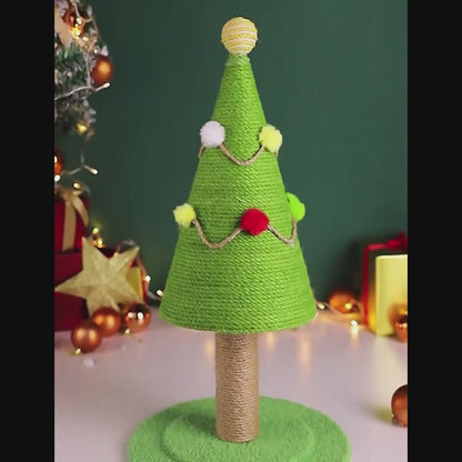 Christmas Tree Scratching Cat Toy