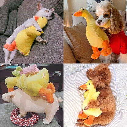 Yellow duck toy for dogs